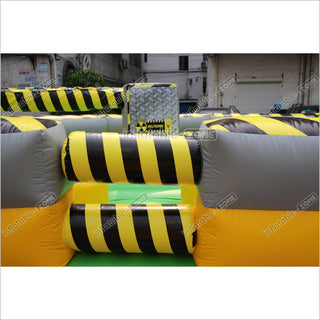 Outdoor Inflatable Wipeout Sports Games Mechanical Inflatable Sweeper Game For Kids And Adults