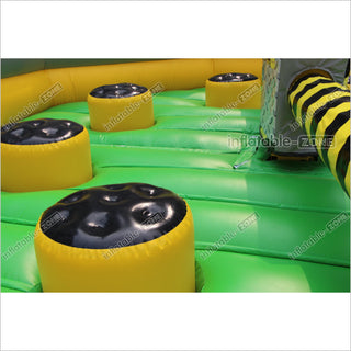 Outdoor Inflatable Wipeout Sports Games Mechanical Inflatable Sweeper Game For Kids And Adults