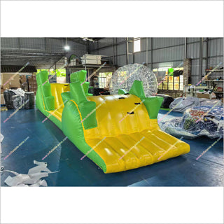 Dinosaur Themed Inflatable Obstacle Course To Rent Water Parks Near Me Floating Water Obstacle Course