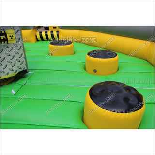 Outdoor Inflatable Wipeout Sports Games Mechanical Inflatable Sweeper Game For Kids And Adults