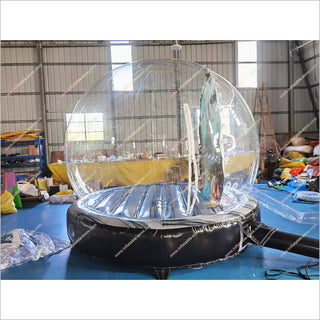 Airblown Inflatable Snowglobe Bubble Transparent Tent Fun Photo Booth Halloween Snow Globe With Bats - Inflatable-Zone