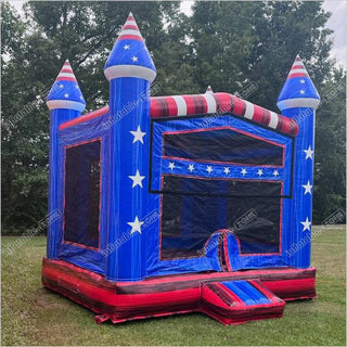 Play Yard Inflatable Bouncer All American Bouncy Castle Star And Stripes Inflatable Bounce House Park