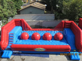 Inflatable Ball Obstacle Course with a Logo and Sea Shipping