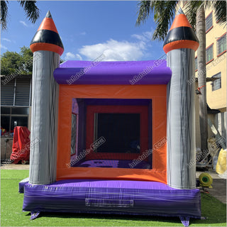 Halloween Pumpkin And Ghost Backyard Jumping Castle Childrens Soft Play Hire Inflatable Bounce House For Sale