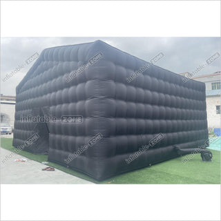 Backyard Large Black Inflatable Nightclub Wedding Tent Inflatable Disco Party Tent House Blow Up Nightclub