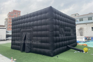 Outdoor Advertising Black Large Inflatable Camping Tent Inflatable Nightclub House Disco Tent For Party Event