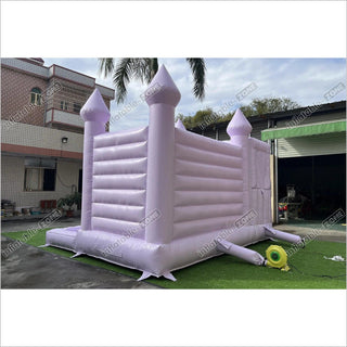 Pastel Purple Bouncy House With Slide Romantic Bounce House Castle