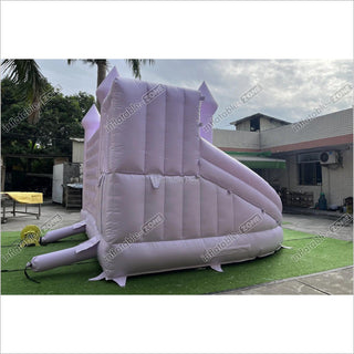 Pastel Purple Bouncy House With Slide Romantic Bounce House Castle