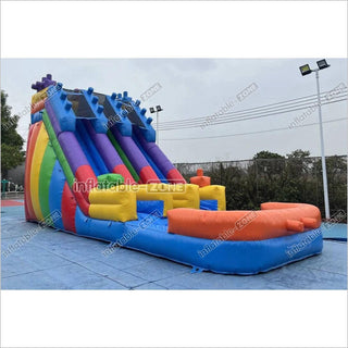 Water Bounce House Inflatable Slip And Slide Happy Inflatable  The Pool