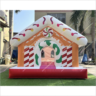 Candy Land Themed Christmas Buy Jumping Castle Backyard Inflatables Fun Holiday Activities Adult Bounce House For Rent - Inflatable-Zone