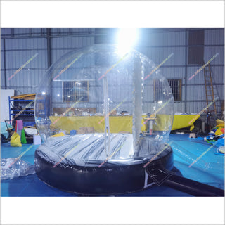 Christmas Blow Up Snow Globe Advertising Balloon Inflatable Snowman Snow Globe Dome Bubble Tent Photo Booth Decoration