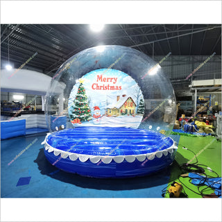 Christmas Inflatable Snow Globes Festival Themed Party Winter Snow Globe Inflatable Tunnel For Kids And Adults - Inflatable-Zone