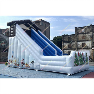 Christmas Slide Outdoor Inflatable Playground Jumper Rentals Near Me Best Adults Giant Inflatable Slide For Sale