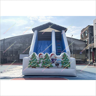 Christmas Slide Outdoor Inflatable Playground Jumper Rentals Near Me Best Adults Giant Inflatable Slide For Sale