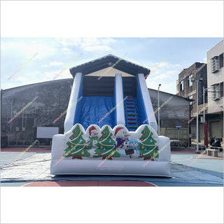 Christmas Slide Outdoor Inflatable Playground Jumper Rentals Near Me Best Adults Giant Inflatable Slide For Sale