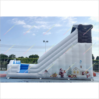 Christmas Slide Outdoor Inflatable Playground Jumper Rentals Near Me Best Adults Giant Inflatable Slide For Sale