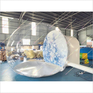 Christmas Snow Dome Globe Decorations Portable Photo Booth Rental Inflatable Giant Snow Globe - Inflatable-Zone