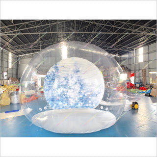 Christmas Snow Dome Globe Decorations Portable Photo Booth Rental Inflatable Giant Snow Globe - Inflatable-Zone