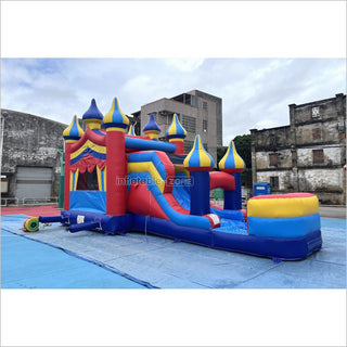 Circus Bouncy Castle Inflatable Outdoor Play Best Wet Dry Bounce House Slide Combo For Sale - Inflatable-Zone