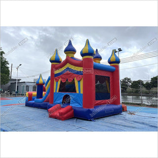 Circus Bouncy Castle Inflatable Outdoor Play Best Wet Dry Bounce House Slide Combo For Sale - Inflatable-Zone