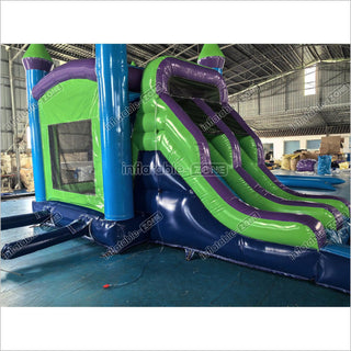 Commercial Bounce House Slide Combo Inflatable Jumper Rental Indoor Playground With Bouncy Castle Swimming Pool