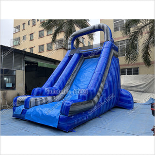 Fun Commercial Inflatable Slide Jumping Bouncer Marble For Outdoor Events And Parties