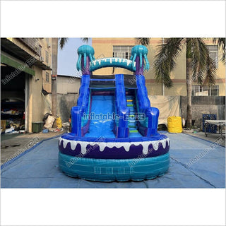 Commercial Inflatable Water Slide Blow Up Jumper Near Me Jellyfish Waterslide For Above Ground Pool