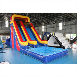 Indoor Outdoor Waterslide Commercial Inflatable Water Slide Blow Up Splash Pool For Kids Adults Party