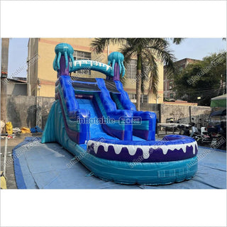 Commercial Inflatable Water Slide Blow Up Jumper Near Me Jellyfish Waterslide For Above Ground Pool