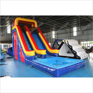 Indoor Outdoor Waterslide Commercial Inflatable Water Slide Blow Up Splash Pool For Kids Adults Party