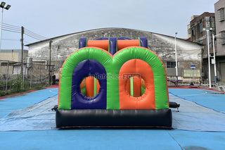 Commercial Obstacle Course Inflatable Interactive Games Obstacle Course Moon Bounce Outdoor Playground Slide