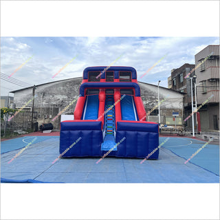 Cool Inflatable Water Slides Patriotic Themed Blow Up Water Slide And Pool Outdoor Rental For Parties