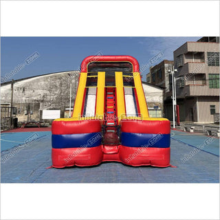 Dual Lane Inflatable Slide Fun Jolly Jumper Crazy Inflatable Big Slide For Party Inflatable Play Center