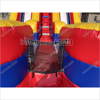 Dual Lane Inflatable Slide Fun Jolly Jumper Crazy Inflatable Big Slide For Party Inflatable Play Center