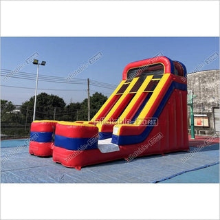 Dual Lane Inflatable Slide Fun Jolly Jumper Crazy Inflatable Big Slide For Party Inflatable Play Center