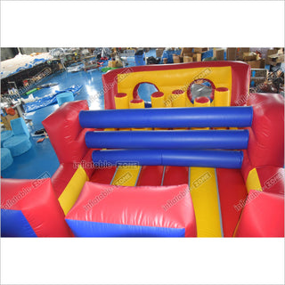 Extreme Inflatable Obstacle Course Warrior Jump Inflatable Floating Obstacle Course For Sale