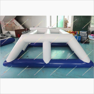 Float Water Park Inflatable Ladder Climb Floating Water Slide Combo Square Water Trampoline Water Games For Outside