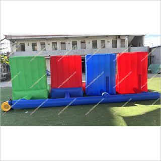 Fun Outdoor Activities 4 In 1 Inflatable Commercial Carnival Theme Party Interactive Games For Groups