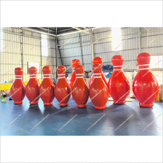 Funny Games Bowling Ball Human Sports Interaction Large Inflatable Bowling Pins Entertainment Center Near Me - Inflatable-Zone