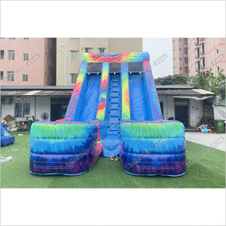 Commercial Inflatable Double Slide Outdoor Inflatable Big Slide Giant Inflatable Dry Slide For Kids