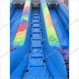 Commercial Inflatable Double Slide Outdoor Inflatable Big Slide Giant Inflatable Dry Slide For Kids