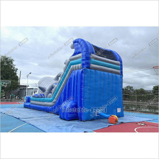 Commercial Grade Inflatable Water Slide Giant Shark Blow Up Water Slide Inflatable Slide for Party Event