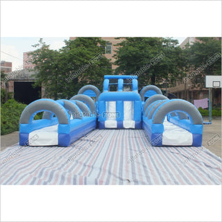 Giant Inflatable Obstacle Course Near Me Obstacle Course Slip N Slide Inflatable Fun Run Hire