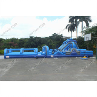 Giant Inflatable Obstacle Course Near Me Obstacle Course Slip N Slide Inflatable Fun Run Hire