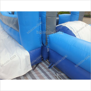 Giant Inflatable Obstacle Course Near Me Obstacle Course Slip N Slide Inflatable Fun Run Hire