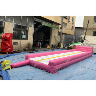 Best Inflatable Gymnastics Tumbling Mat Gymnastic Floor Run Track Sports Equipment Inflatable Bouncy Track