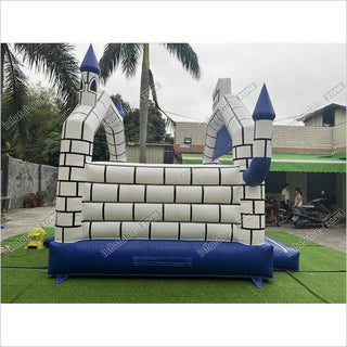 Commercial outdoor blue bounce house,commercial bouncy castles for sale