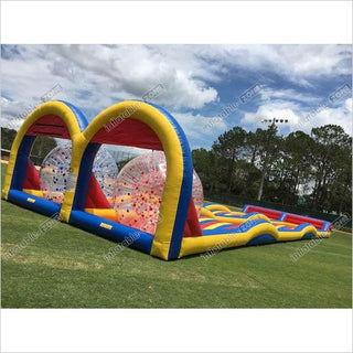 Inflatable Zorb Ball Ramp Game,Inflatable Zorbing ball  Race Track