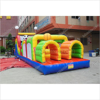 Inflatable Obstacle course inflatable two arched door channel obstacle inflatable game