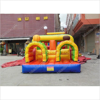 Inflatable Obstacle course inflatable two arched door channel obstacle inflatable game